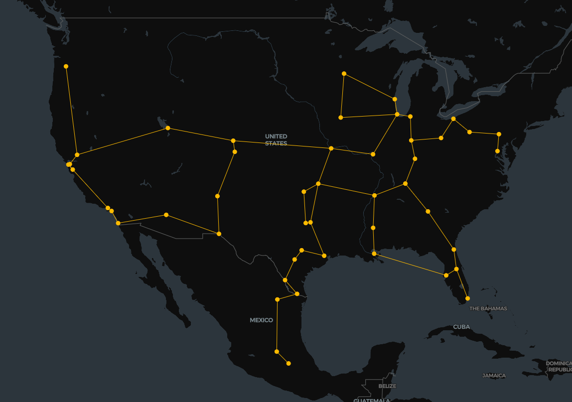 Image: Backbone network illustration